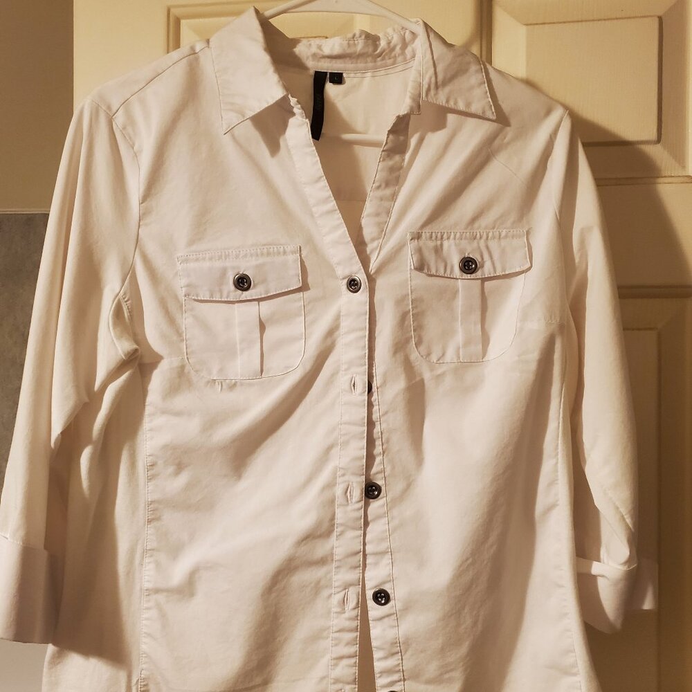 Cathy button down shirt, size L